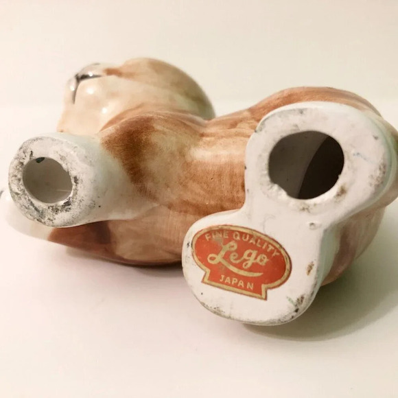 Vintage Lego Japan Set of 2 Cat Figurines 3.5 Inch Long Kitten Figures Flaw - Picture 9 of 16